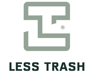 LESS TRASH AS